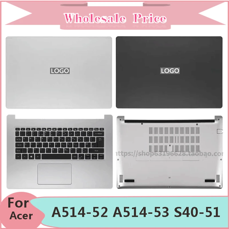 New For Aspire Switch A514-52 A514-53 S40-51 N19H2 Laptop LCD Back Cover Front Bezel Upper Palmrest Bottom Case Keyboard