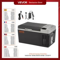 VEVOR 20L Portable Car Refrigerator Compressor Wheelless Fridge Freezer Cooler Ice Box Keep Cool for Camping Fishing Home Use