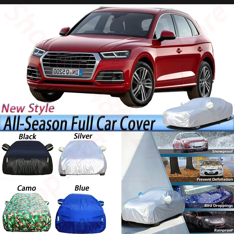 

Full Waterproof Car Covers For Audi Q5 E-Tron 2021-2025 Outdoor Sun Shade Rain Snow Wind Protection SUV Cover Dustproof