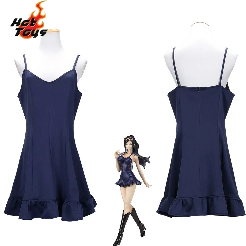 

Anime Nico C.Miss Allsunday Cosplay Costume Robe à Bretelles Bleue Hmatte en Trempé Demoiselle d'Honneur Demoiselle