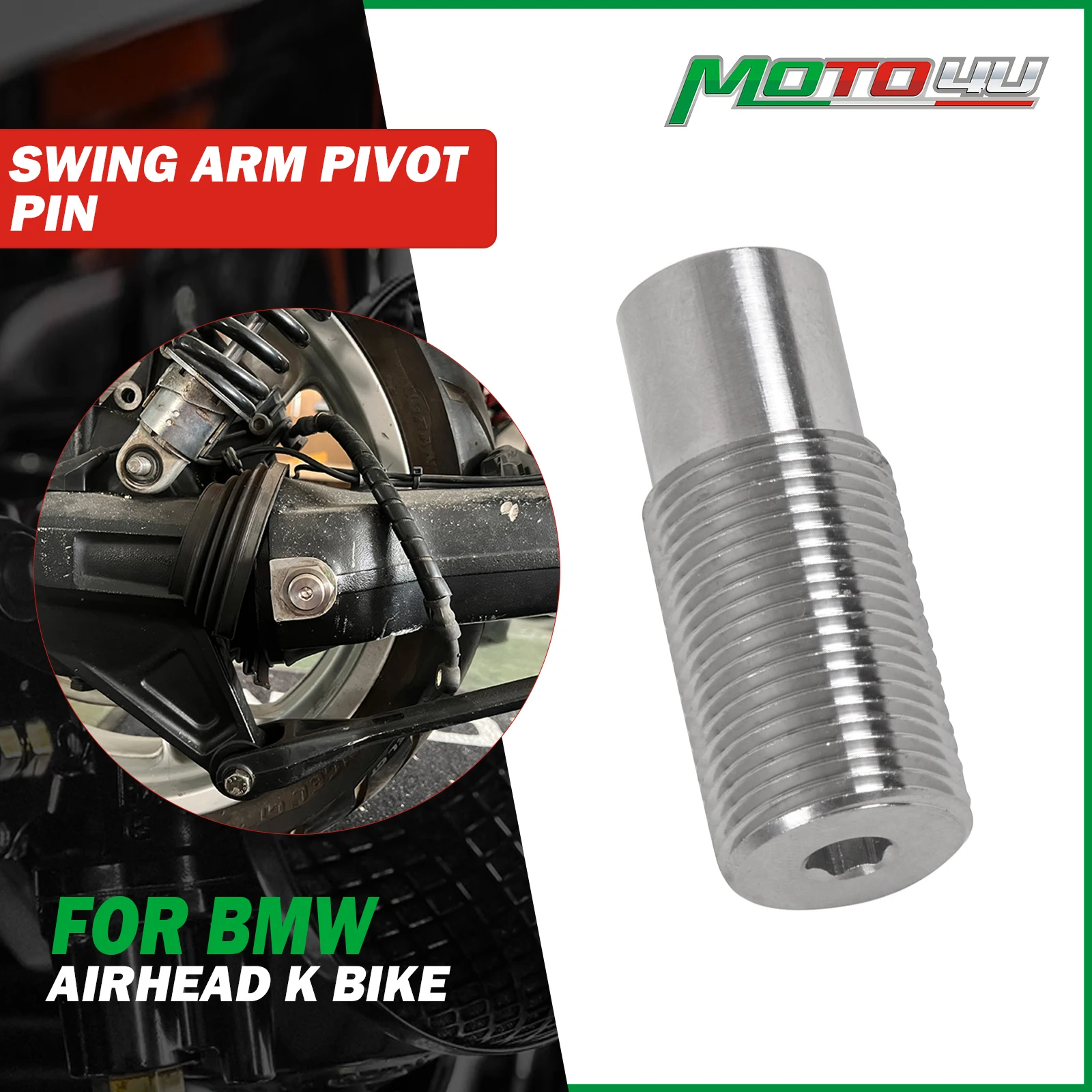 1PC For BMW R80GS R100GS K1 K100RS K1100RS Swing Arm Pivot Pin Titanium Part Motorcycle Modification
