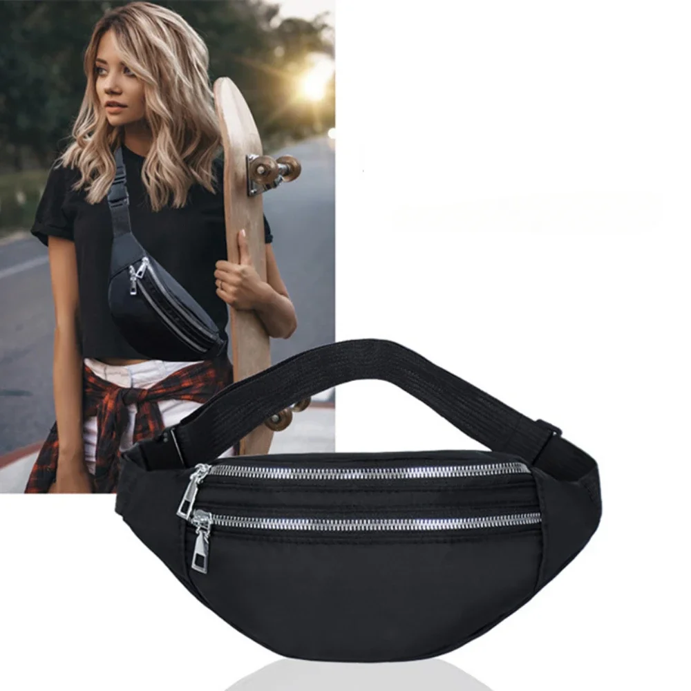 

Fashion Luxury Women Men Waist Bag Moblie Phone Zipper Pouch Packs Mobile Phone Bag Hip Waterproof Funny Bag Bolsos Para Mujer