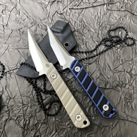 EDC tactical neck knife mini neck knife portable self-defense necklace knife outdoor knife camping survival knife