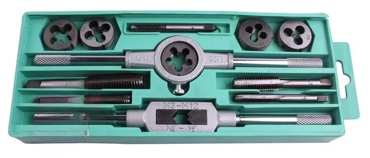 12 piece set of tap and die sets for primary and secondary school comprehensive practice matching supplies, fitter tools DIY