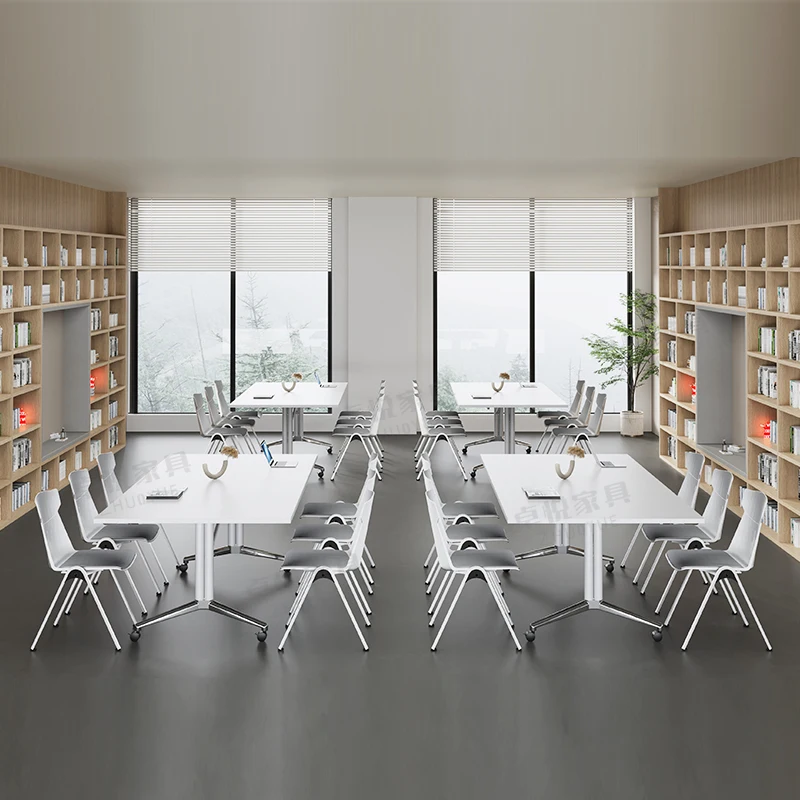 

Conference Long Movable folding convenient training Simple modern splicing Long and chair with wheels