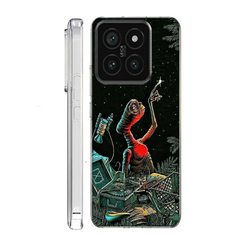 E.T. the Extra-Terrestrial Clear Phone Case For Xiaom Mi 12 12T 11T 10T 9T 13 11 10 9 8 Lite CC9 CC9E Pro 6X 5X A1 A2 A3 Cover C