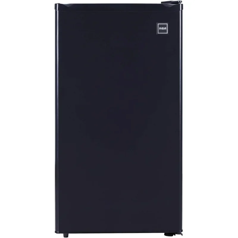 QWCOM RFR321 Single Mini Refrigerator-Freezer Compartment-Adjustable Thermostat Control-Reversible Doors-Ideal for Dorm,3.2 C U.