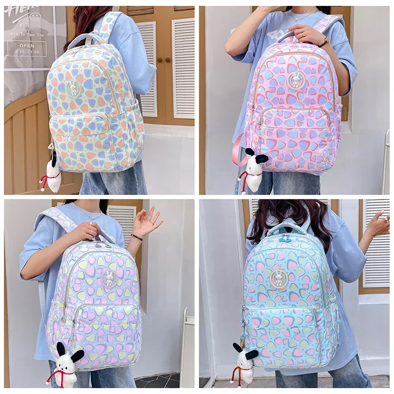 Mochila De Viaje con múltiples bolsillos para mujer, morral impermeable para adolescentes, escuela primaria, universidad, portátil