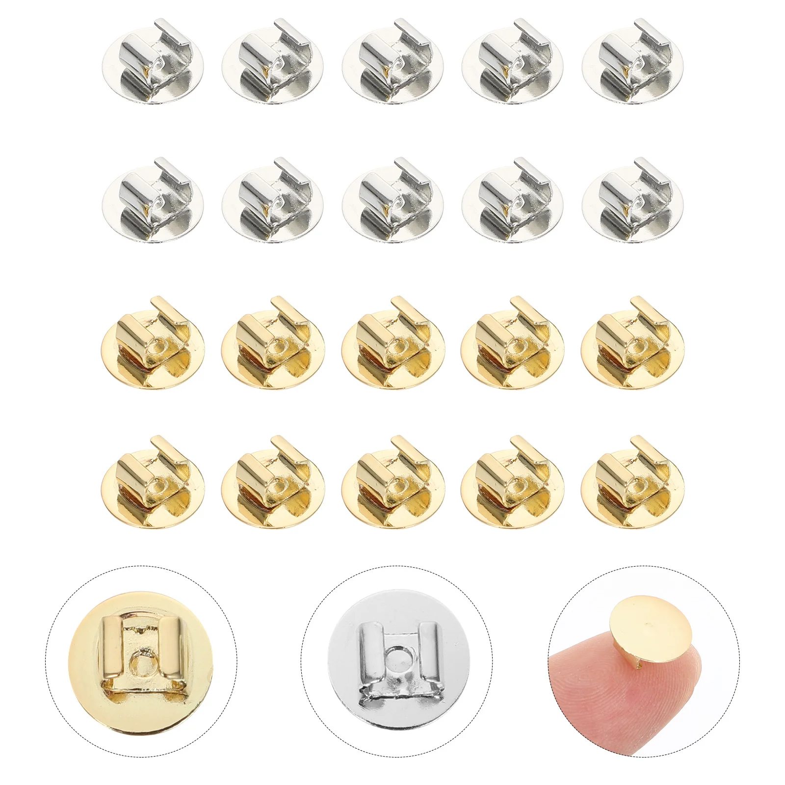 

20pcs Hair Rope Buckle Diy Craft Bright Color For Headdress Accessories Handmade Materials Hair Jewelry Making Tool