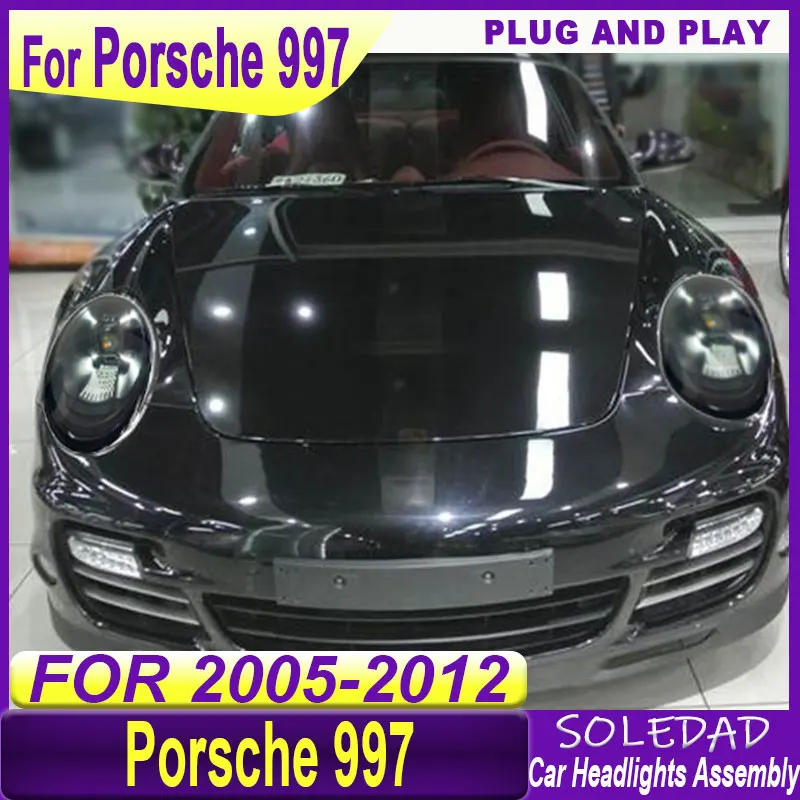 2pcs Headlights For Porsche 911 997 Headlight 2005-2012 997.1 997.2 Dynamic Turn Car LED Matrix Headlight Assembly