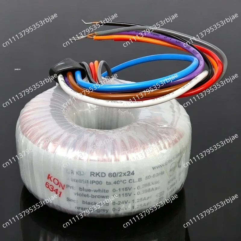 60 Watt Toroidal Multi-voltage Transformer, Output Voltage Optional 6V, 9V, 12V, 15V, 18V, 24V, 30V