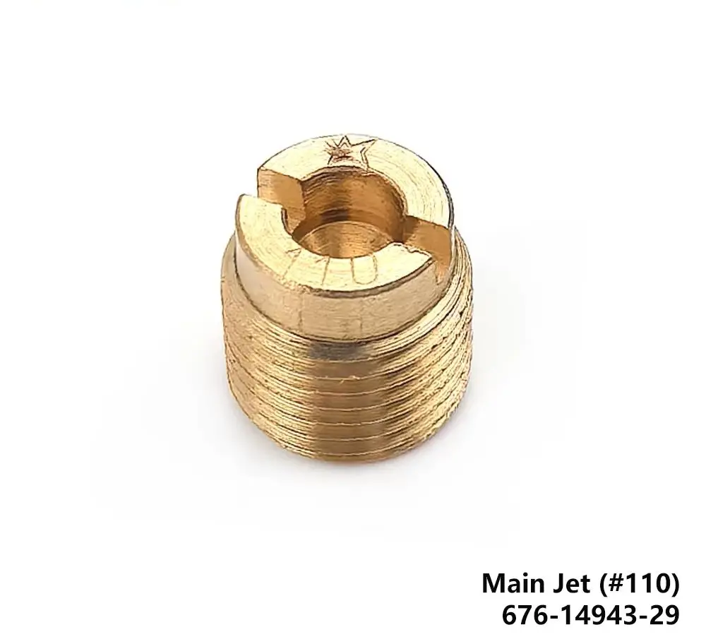 Main Jet (#110) 676-14943-29 For Yamaha 9.9HP 15HP Outboard Engine 676-14943-81-00