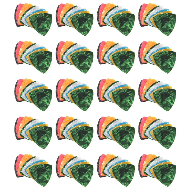 HOES-200Pcs Acoustic/Electric Guitar Picks Plectrums 0.46Mm---Assorted Color