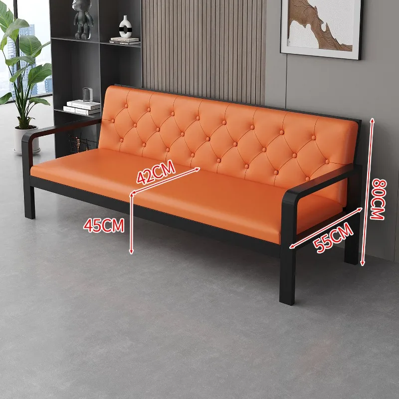 Office furniture sofa, indoor row chair reception sofa