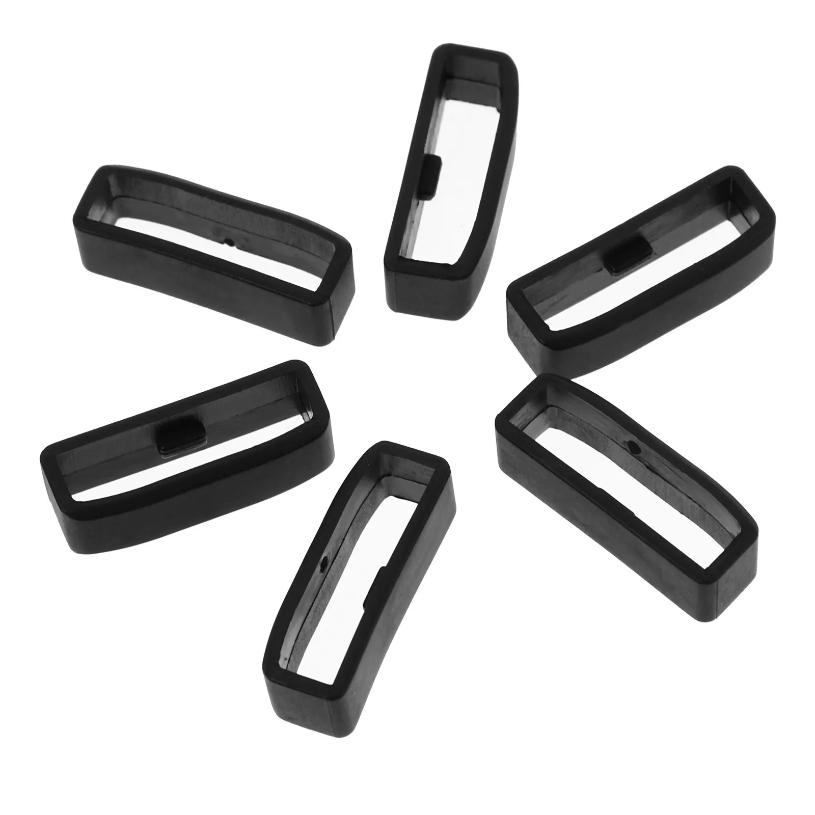 6Pcs TPU Watch Strap Keeper – Flexible Notched Band Connector for Comfortable Secure Fastening