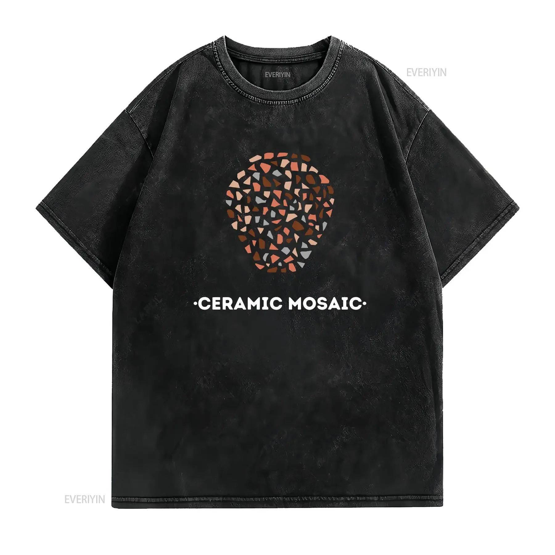 Ceramic T Shirt ArchaeologisT Roman Mosaic Pottery Funny Archaeology Amphora vintage Washed homme streetwear Stylish Slightly