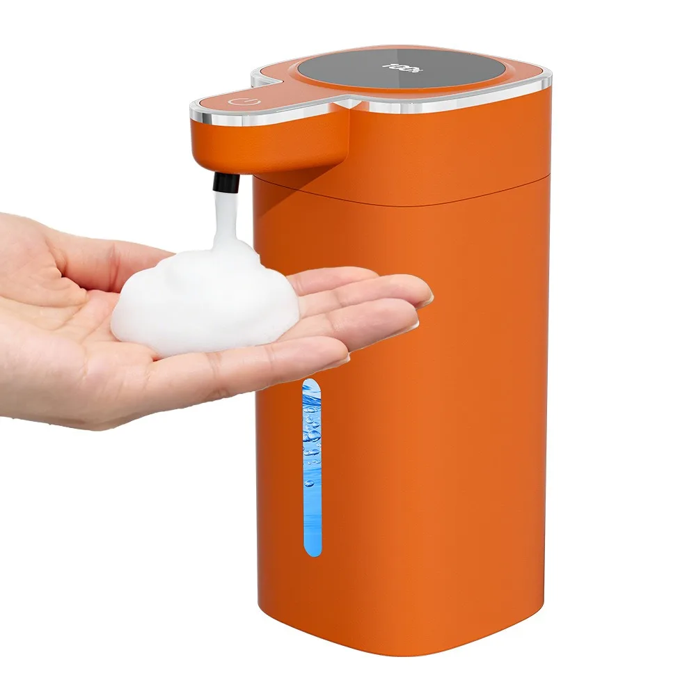 420ml Capacity Automatic Sensor Soap Dispenser USB Rechargeable Liquid/Foam Hand Sanitizer Dispenser Wall-Mountable