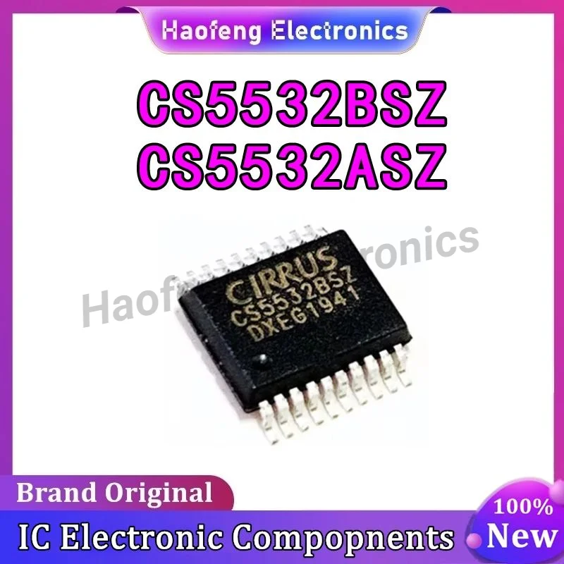 New Original CS5532BSZ CS5532BS CS5532 CS5532-BSZ CS5532ASZ CS5532-ASZ CS5532-BSZ IC ADC 24BIT 2CH W/LNA 20SSOP