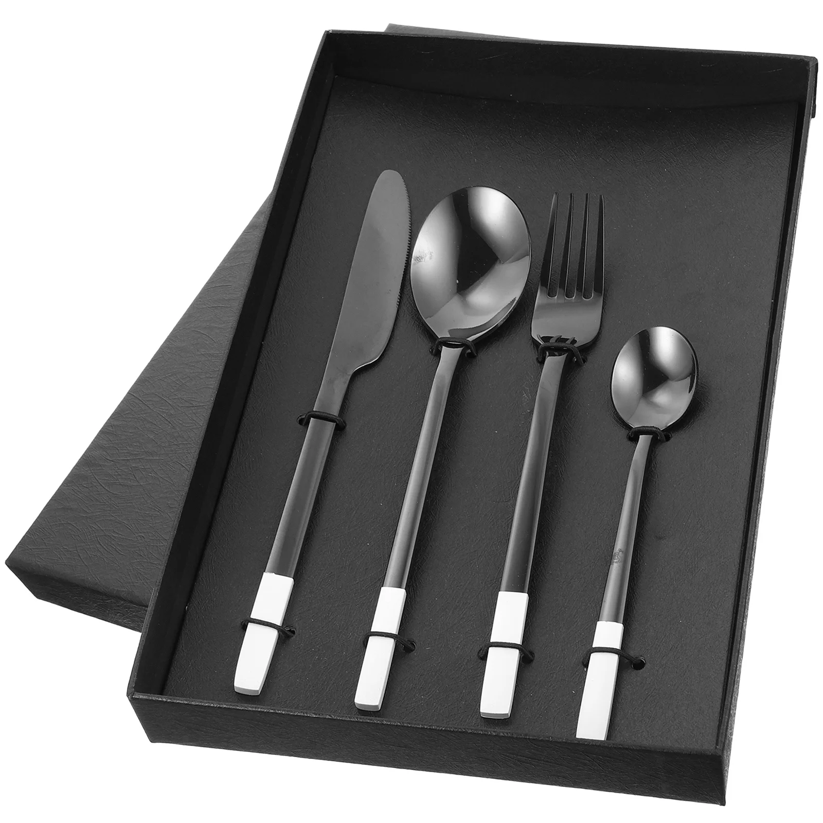

1 Set Cutlery Set Stainless Steel Reusable Tableware Kit For Camping Outdoor Travel Kids Adults Portable Lightweight Flatware