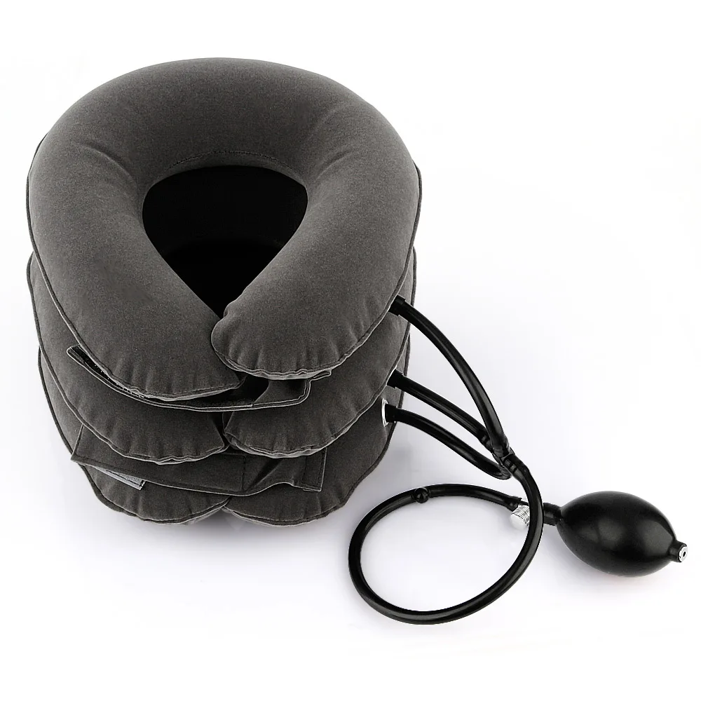 Inflatable Neck Tractor Relaxation Pillow Travel Soft Cervical Vertebra Traction Neck Relief Posture Correction Stretching Brace