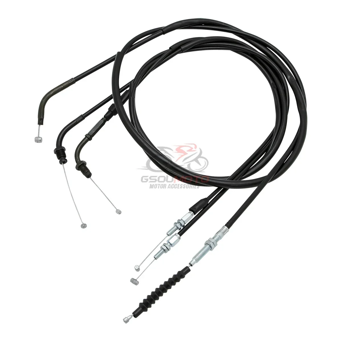 Lengthen Throttle Line Clutch Cable Steel Wire Set For Honda Steed VLX 400/600 VLX400 VLX600 Magna VF250 VF 250 Shadow VT 400