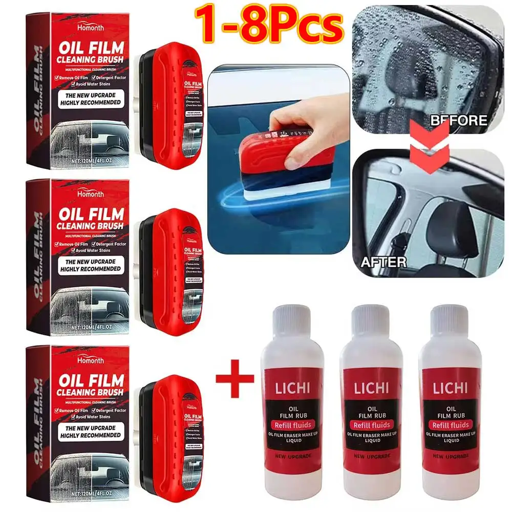 120ml araba cam temizleyici otomobil camı sünger temizleme fırçası cam yağ filmi temizleyici cam parlatma ajan araba bakım