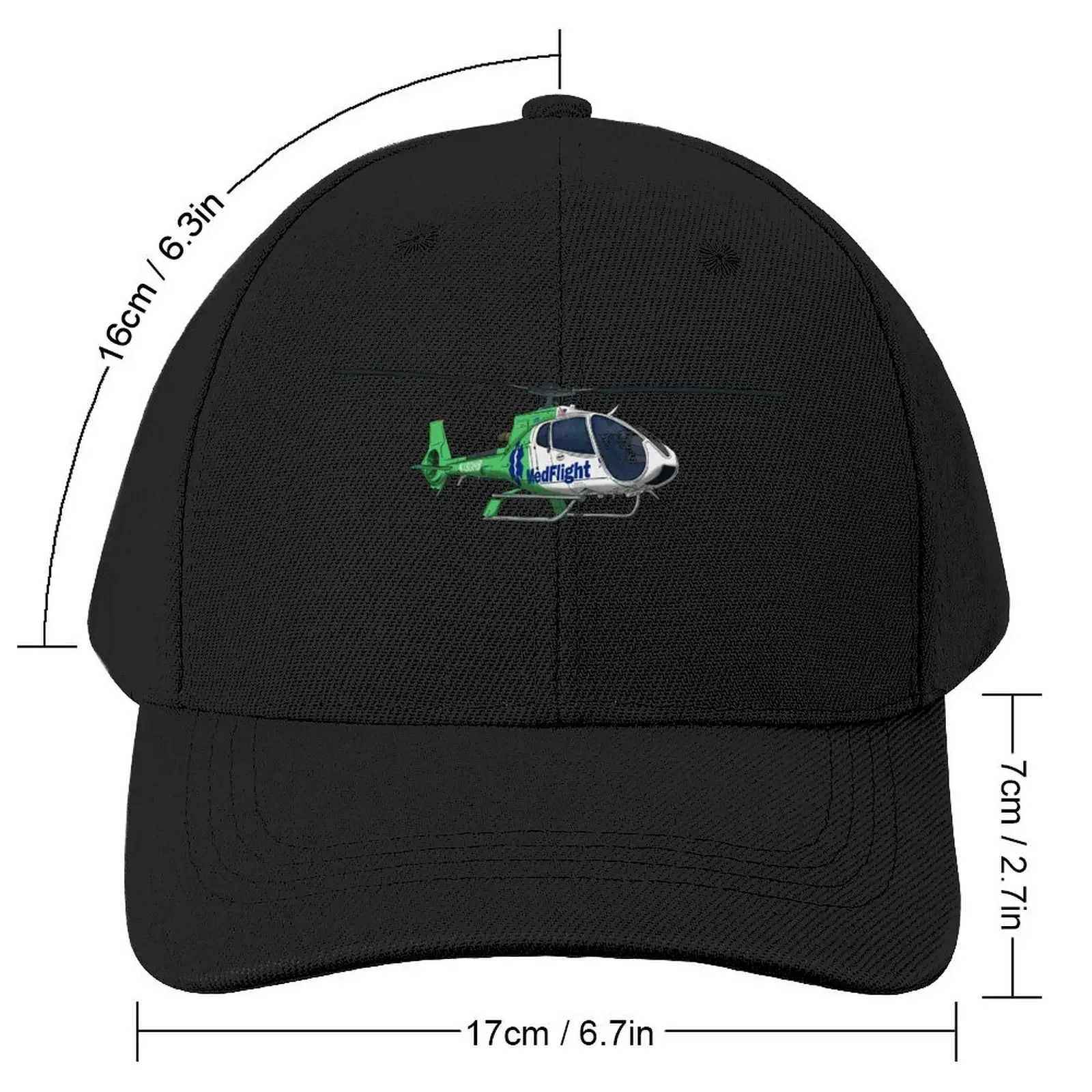 Med Flight N130HB Baseball Cap hard hat fashionable Golf Wear Men Women's