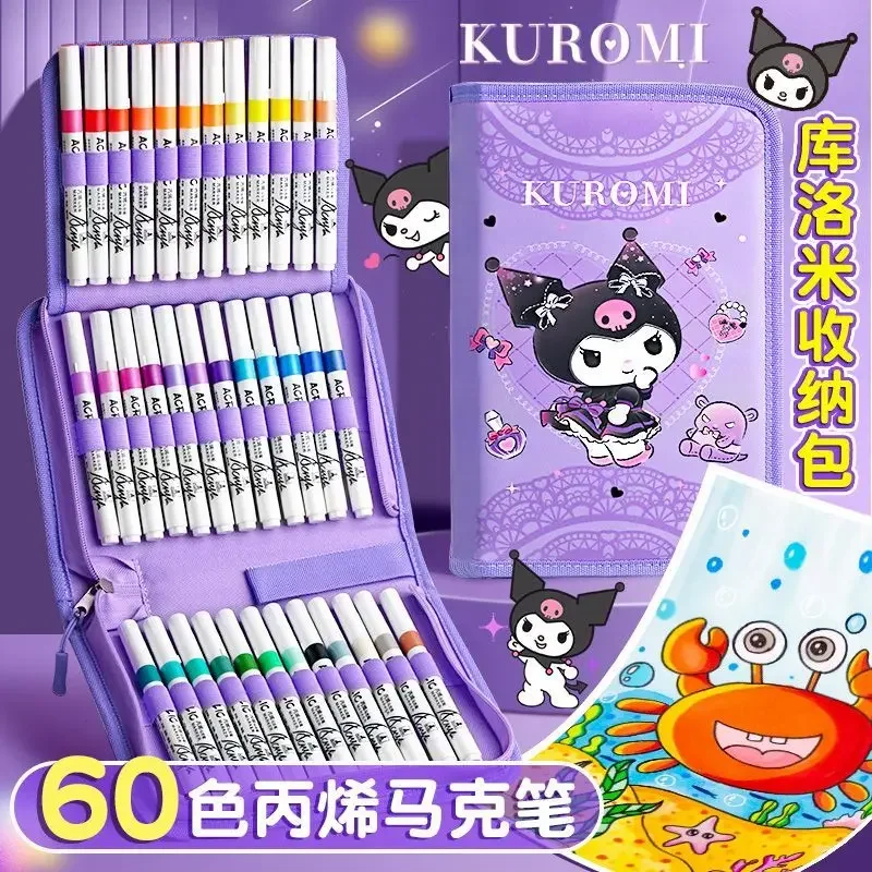 Sanrio cartoon kuromi My melody anime acrylic marker student watercolor pen children baby special art painting brush new style