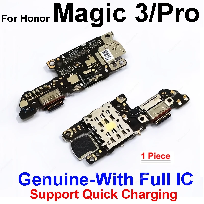 

USB Charging Dock Board with Sim Card Repair Parts For Huawei Honor Magic 3 4 5 6 7 Pro Magic 7 Lite