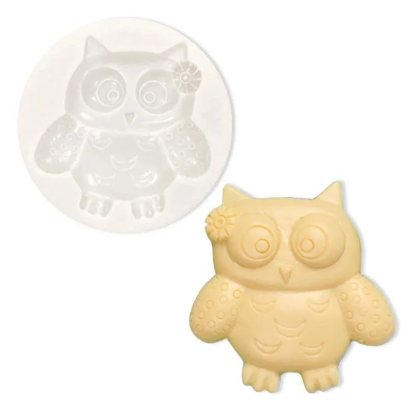 

Mold Cartoon Owl Chocolate Cake Baking Mold Handmade Clay Decorative Fondant Silicone Mold