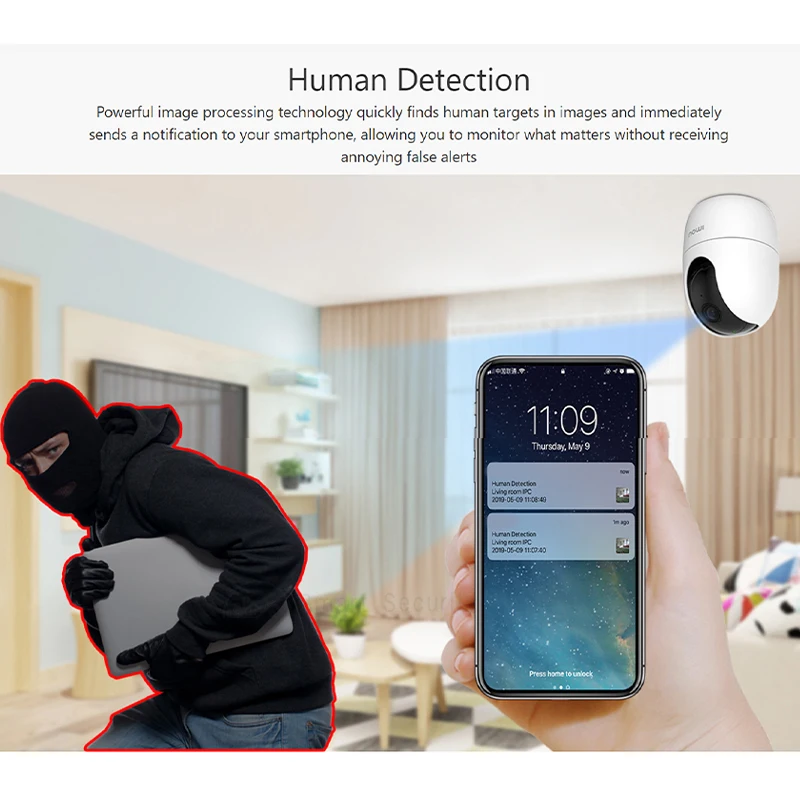 Dahua 5MP Câmera WiFi interna  - Smart Home Mod avaliação e preço