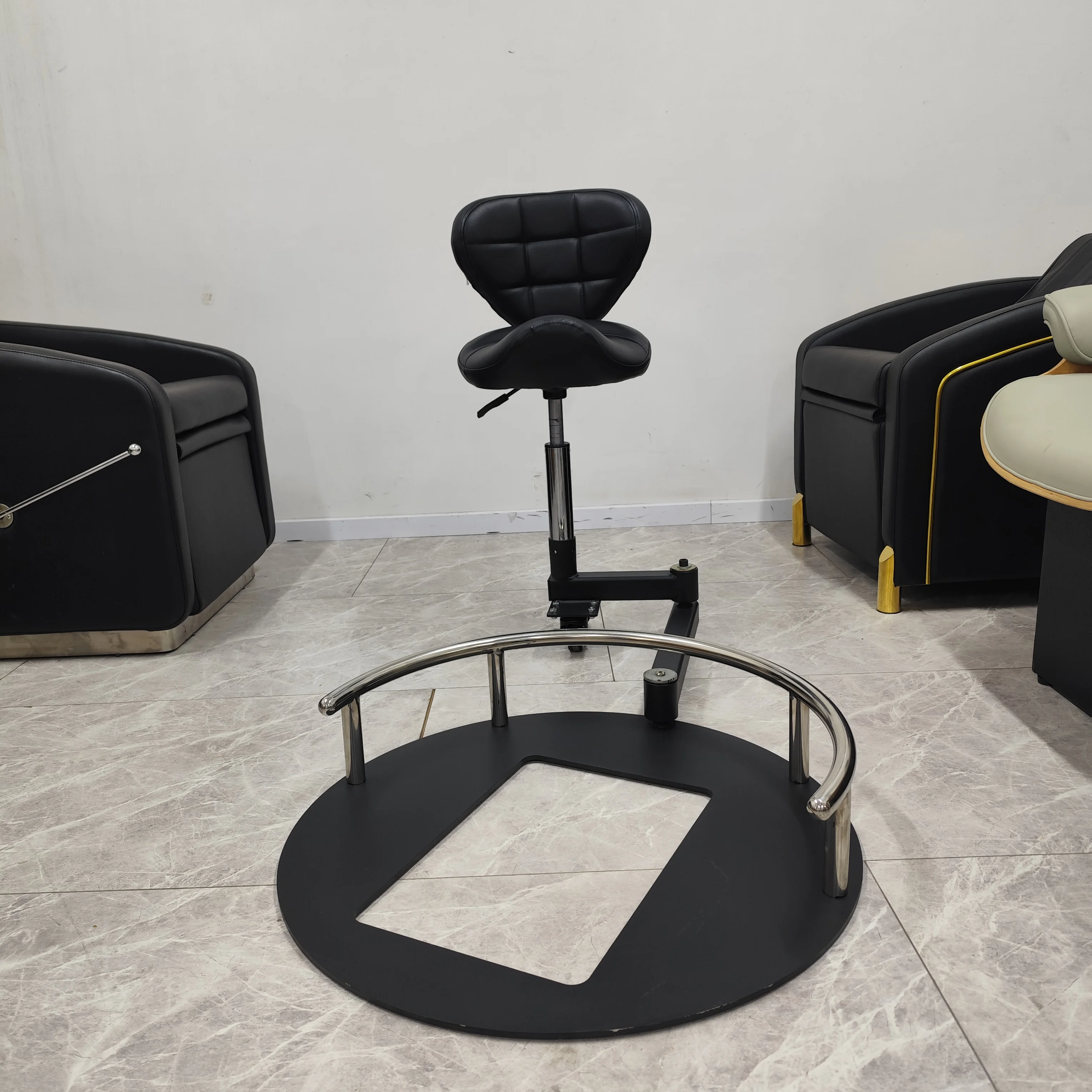 Professional 360 Rotating Work Integrated Barber Hairdresser Chair Technician Chair Swivel Stool Beauty Hair Salon