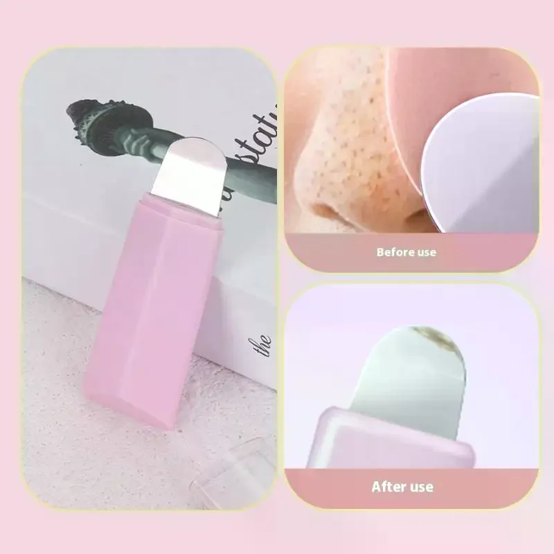 2 stks Comedondrukker Huid Scrubber Spatel Puistje Acne Naald Tool Facial Pore Cleaner Huidverzorging Set