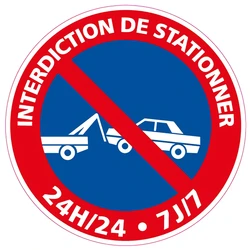 Señales de advertencia de remolque de estacionamiento, pegatinas de PVC para coche, maletero, cuaderno, equipaje, letrero de puerta