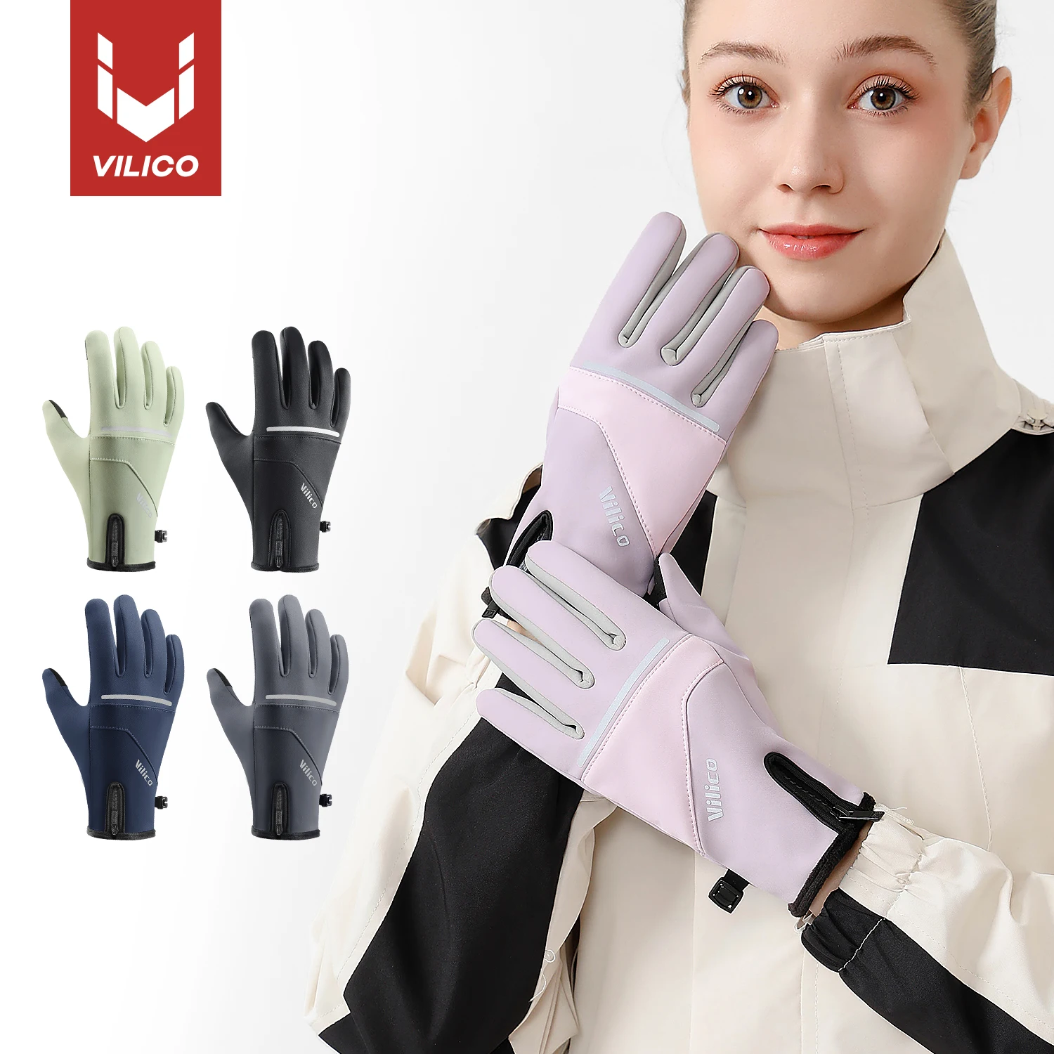 Winter Handschuhe Männer Radfahren Fahrrad Frauen Thermische Fleece Kalten Wind Wasserdicht Touchscreen Fahrrad Warme Outdoor Laufen Skifahren Handschuh