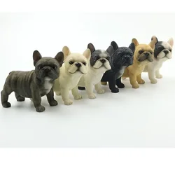 Fashion Bulldog Simulation Dog Model Figurines Miniatures Decoration Crafts Murals Accessories Furnishing