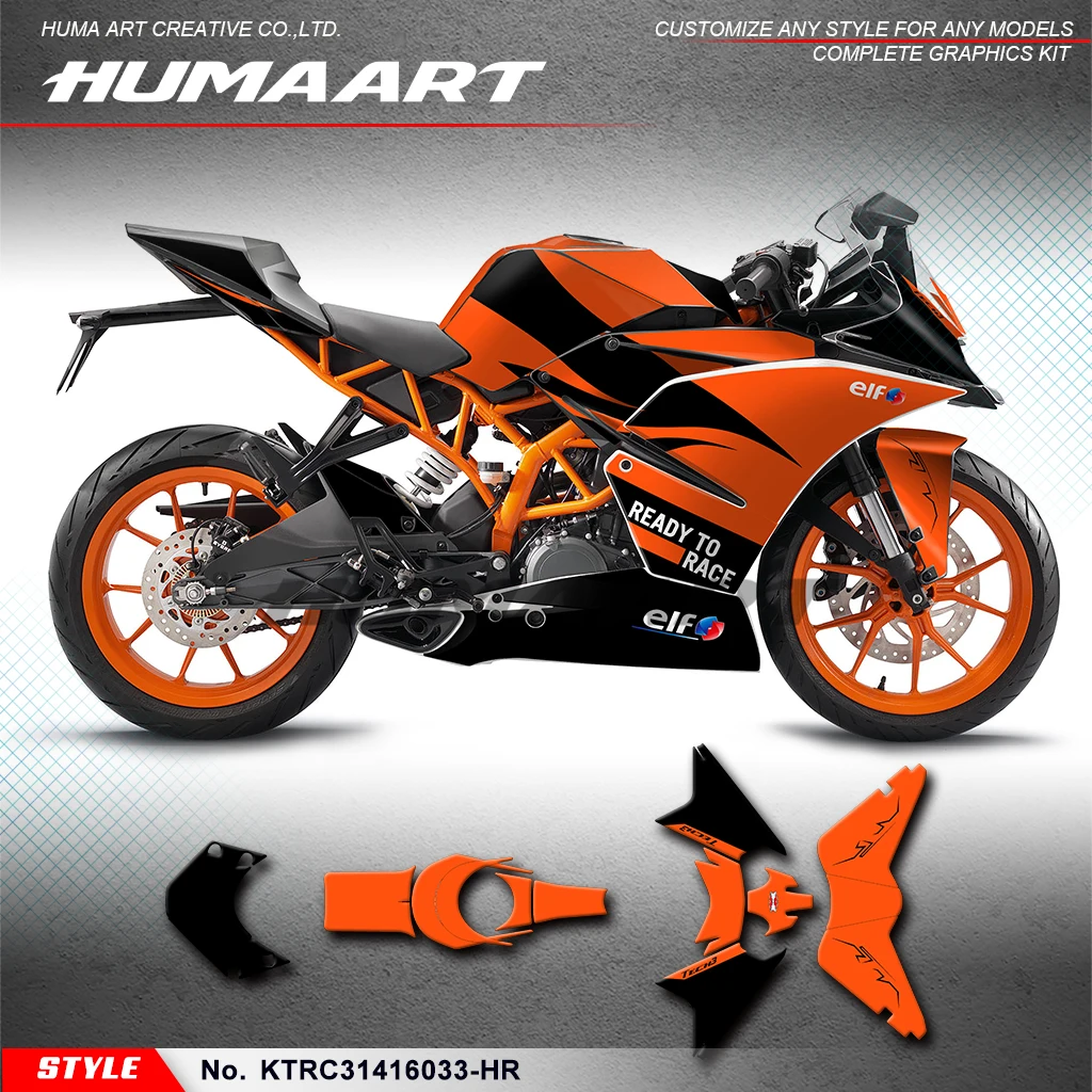 

Виниловые наклейки на мотоцикл HUMAART для KTM RC 125 200 RC125 RC200 2014 2015 2016