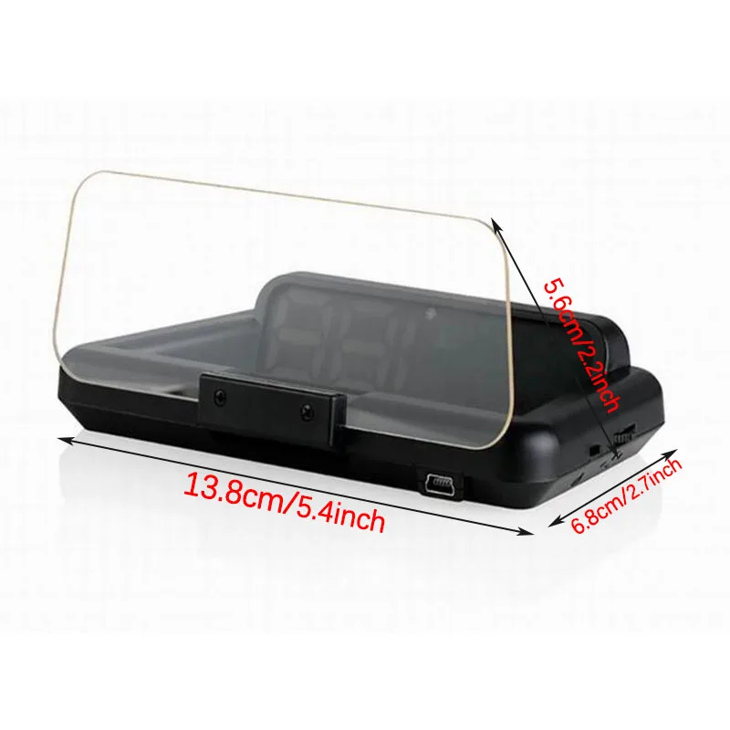 1Pcs 135×68×30mm Foldable GPS T900 HUD Head‑Up Display FIT FOR All Universal Vehicle Models