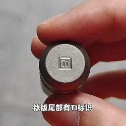 ULTEM Titanium alloy TC4 medicine PEI Capsule shaped waterproof sealed medicine can, EDC tools, toys, knife pendant