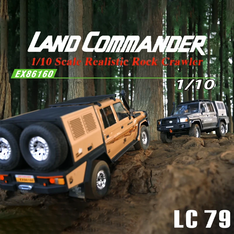 

RGT EX86160 1:10 ГОТОВЫЙ TO-RUN ROCK CRAWLER LC79 Commander с дистанционным управлением, имитация альпинистского автомобиля, внедорожная радиоуправляемая модель автомобиля