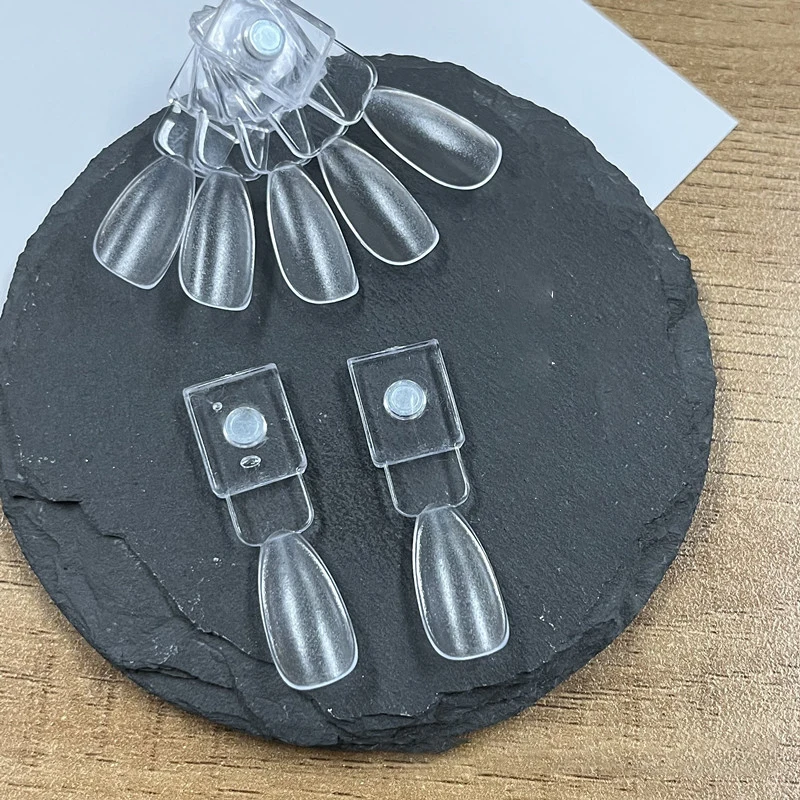 Magnetyczny Stojak na Tipsy do Paznokci Przezroczysty Naturalny Kolor Karta Lakier Żelowy Paleta do Paznokci Manicure Klej do Paznokci Ćwiczenia