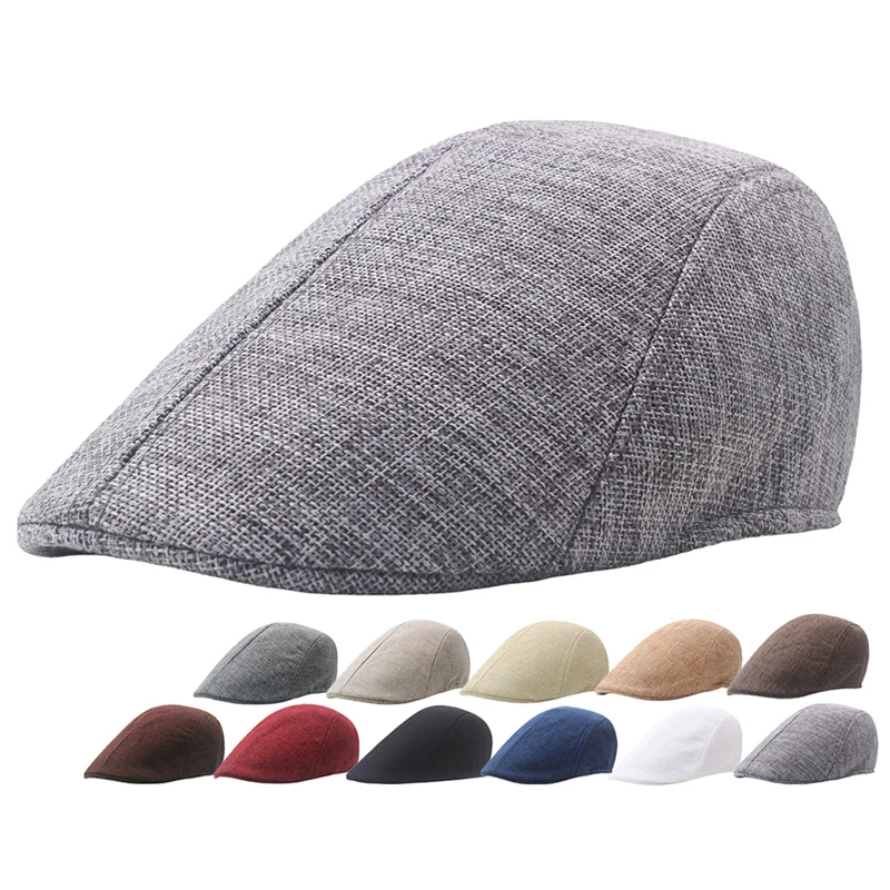 New Dad Hat Men Berets Spring Autumn Winter British Style Newsboy Beret Hat Retro England Hats Male Hats Peaked Painter Caps