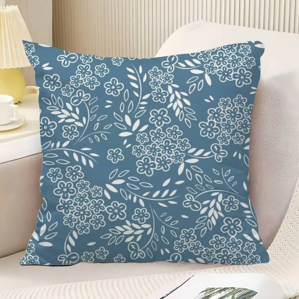 Vintage Flowers Throw Pillow Cover Neutral Decor Cushion Cover Soft Sofa Couch Bed Home Decor Pillow Case