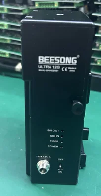 12G SDI Video in PGM Video LC Fiber 10km V Mount Support DC12-18V Power to Camera LC Fiber Optic Converter Extender
