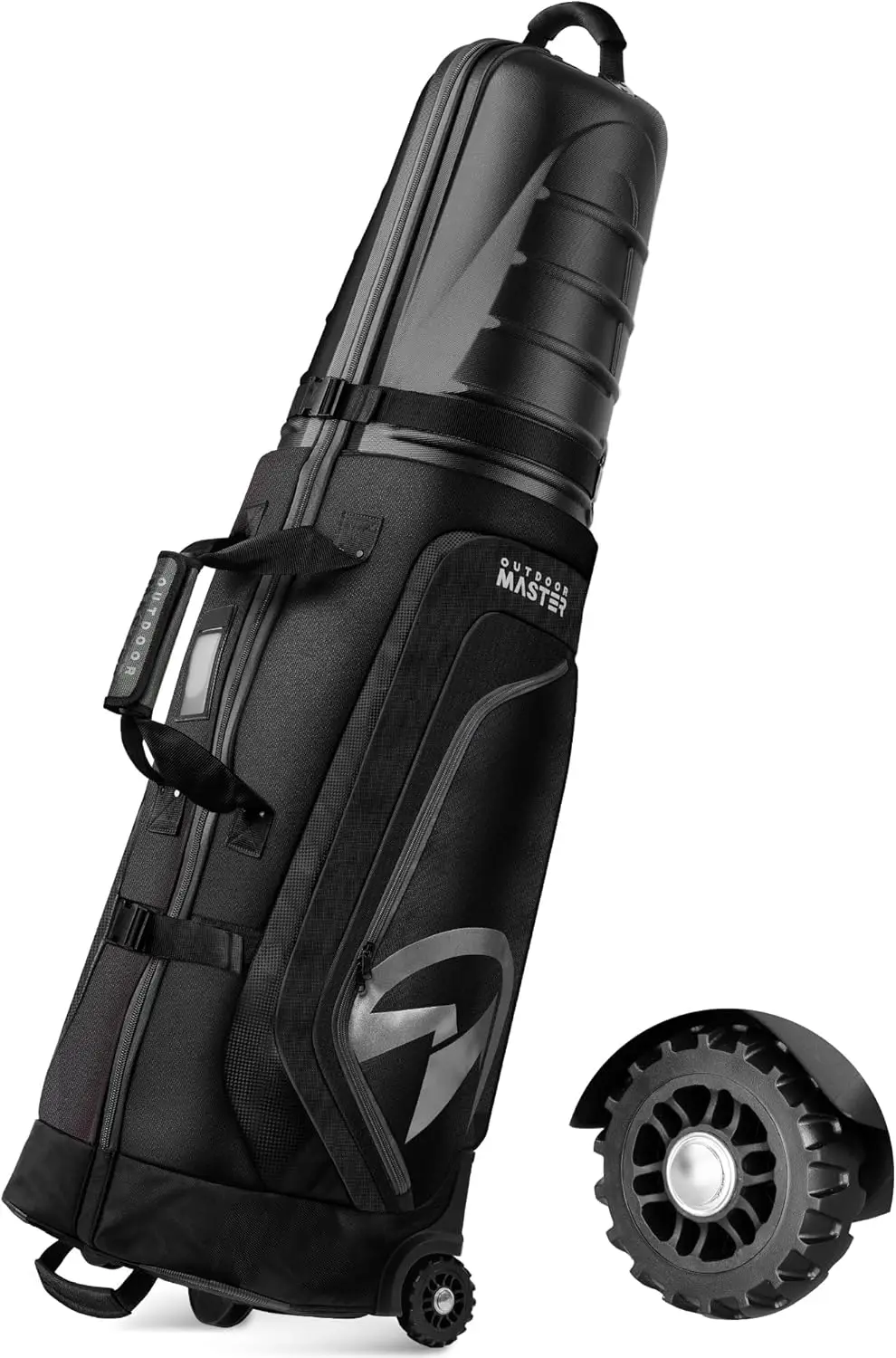 

Golf Travel Bag with Wheels and Hard Top, Lightweight for Easy Maneuver, Protects Clubs on Airlines