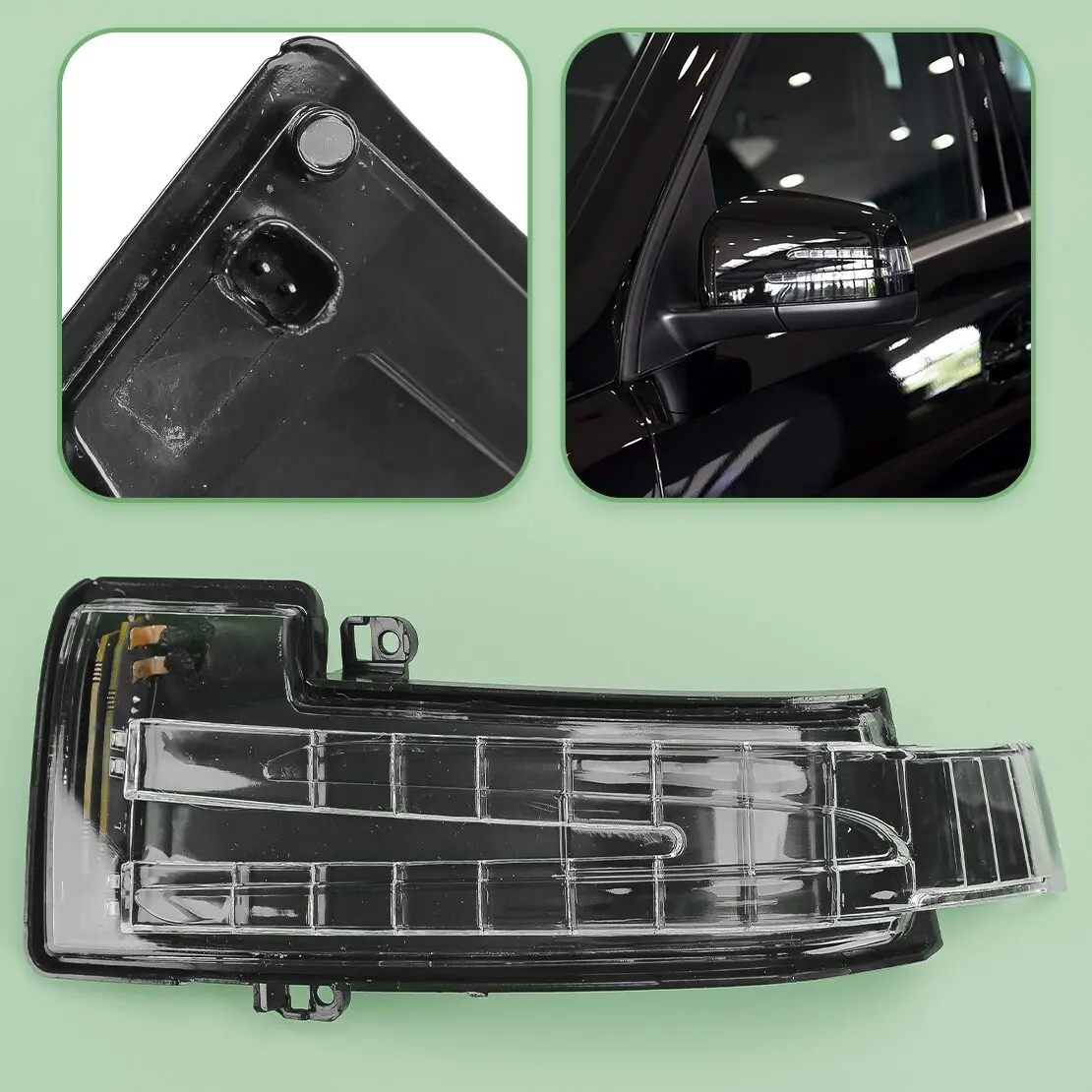 

Car Front Left Side Mirror Turn Signal Light Lamp Fit for Mercedes-Benz W166 W463 X164 X166 C292 1668200121