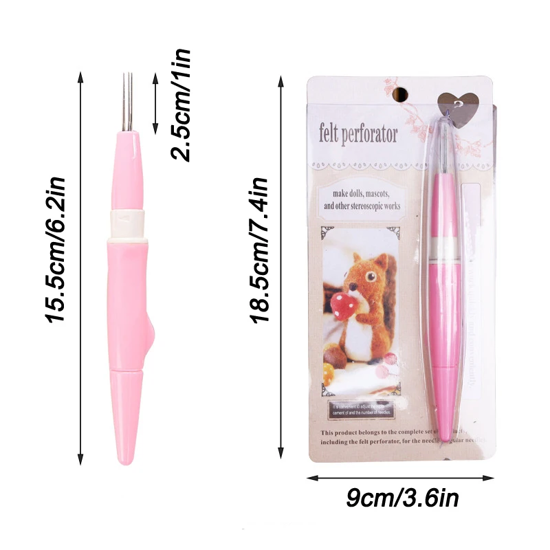 Needle Felt Needle Felt Poke Needle Felt Tool Mini Needle Felt Handle DIY Material Tool Embroidery