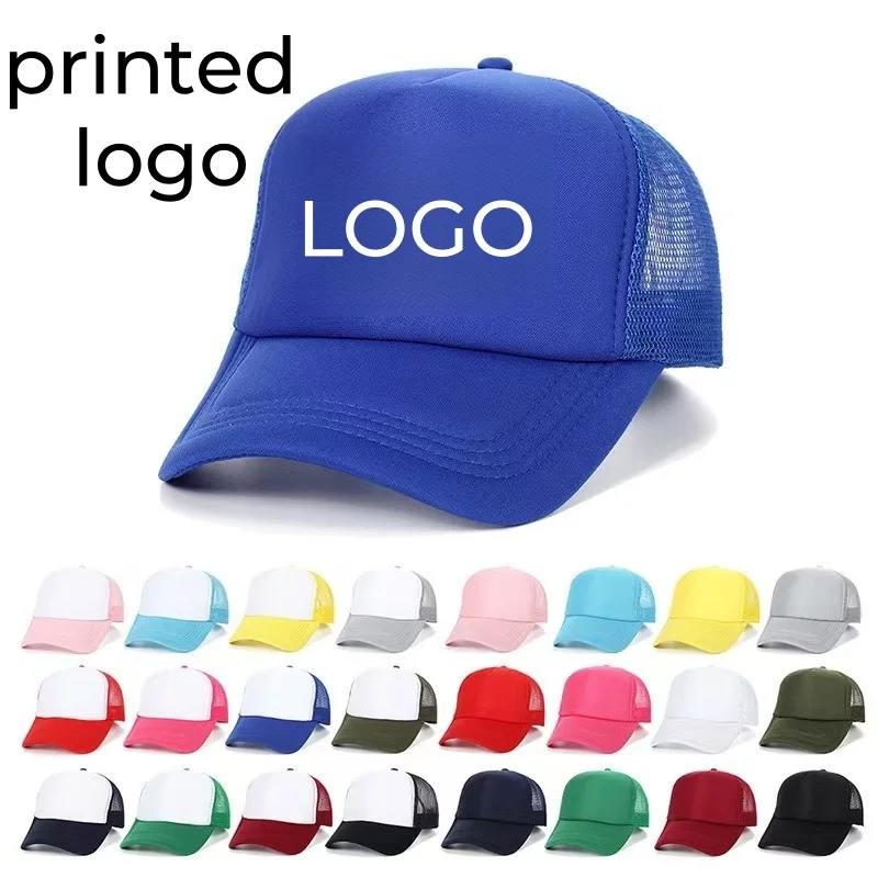 2026 New Customized Printed Logo Unisex Cap Casual Plain Baseball Cap Adjustable Snapback Hats Hip Hop Trucker Cap
