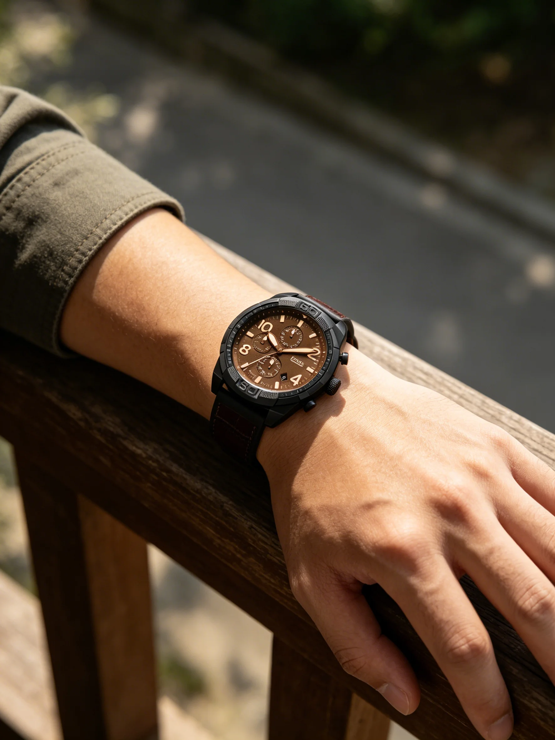 Fossil FS5713 Bronson Men Watch Chronograph Quartz 50mm Large Dial Brown Leather Strap Casual Sports Luxury Wristwatches