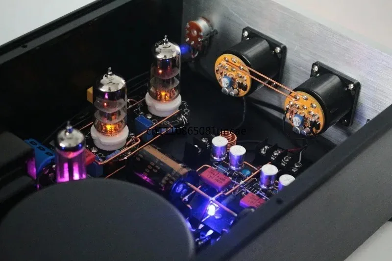 Hybrid Tube‑Transistor Power Amplifier TDA7293 LM3886 6N1 6N3 12AX7 Vacuum Tube Preamplifier